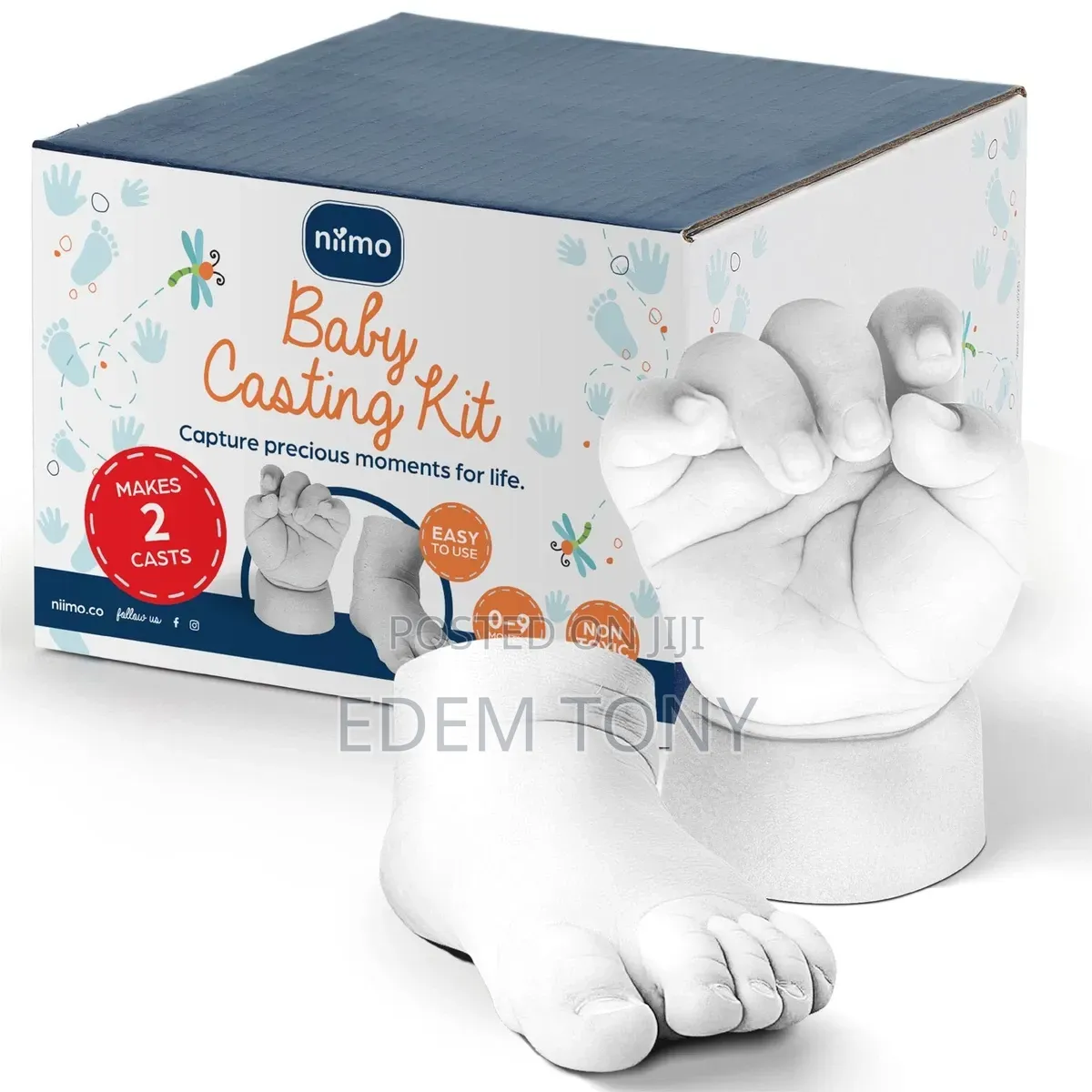 Baby Casting Kit 3D for Hand Feet - Skin-Safe Non-Toxic