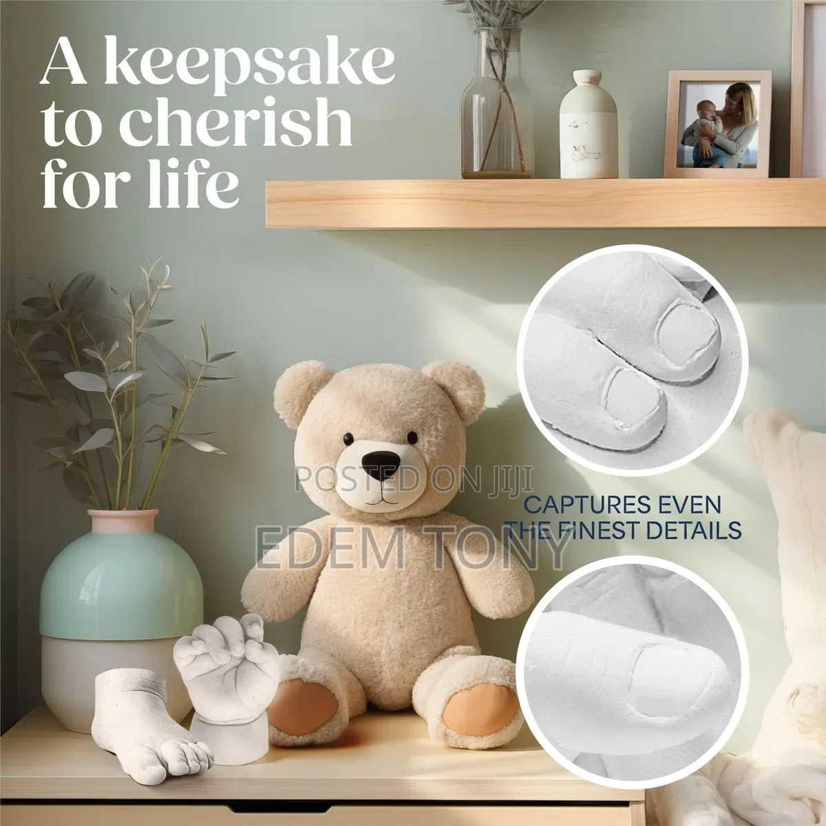 Baby Casting Kit 3D for Hand Feet - Skin-Safe Non-Toxic