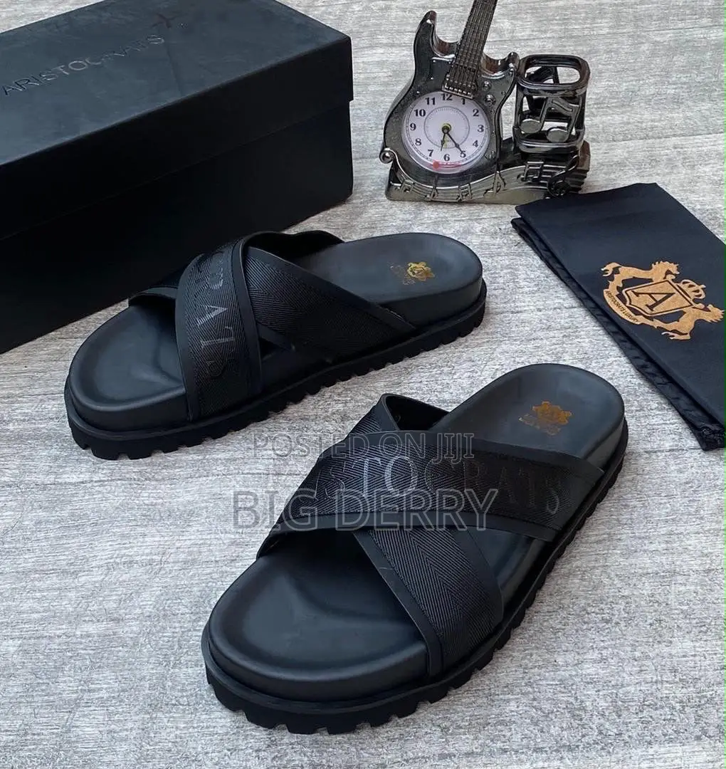 Suede Cross Slides Mixed Brands