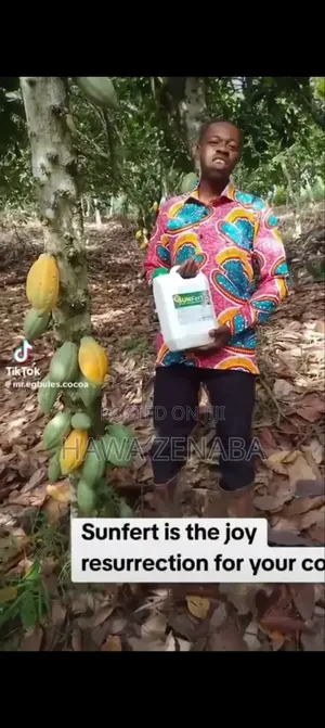Sunfert. 2-in-1 Organic Liquid Fert for Cocoa, Cashew,Mango Tree Crops
