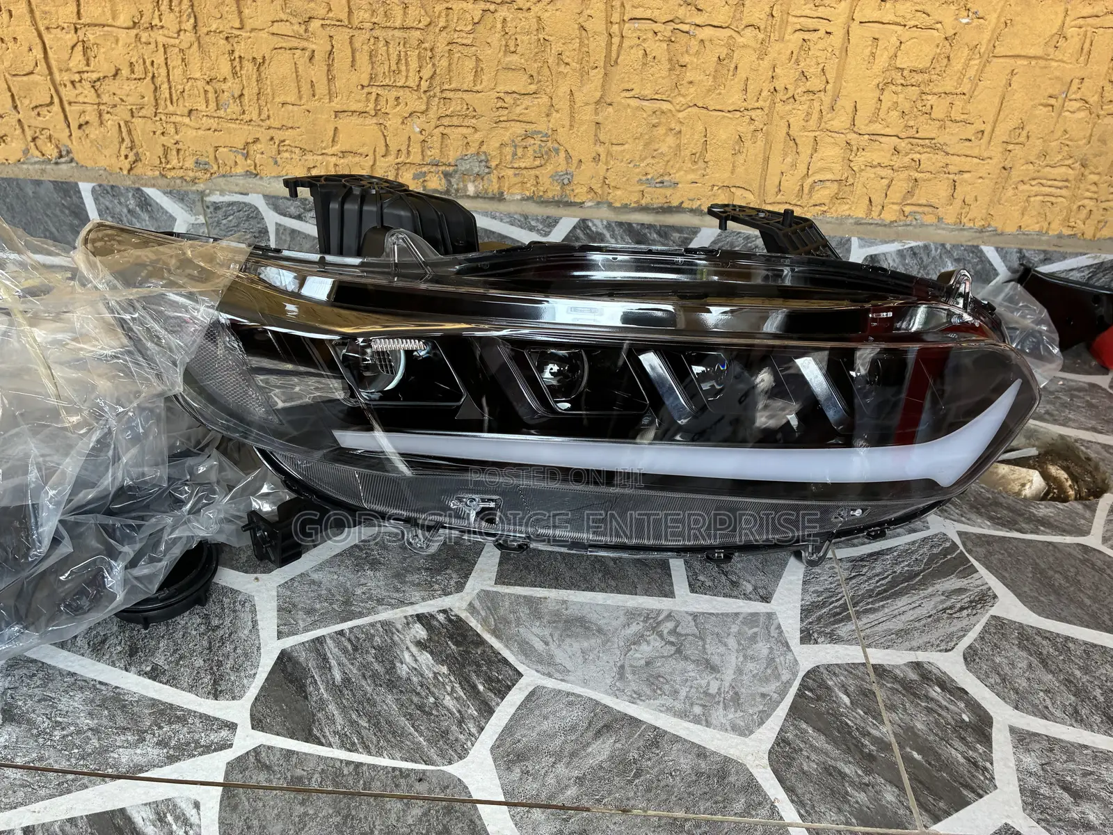Headlights Accord 2018-2020-2021-2022 Black Ediction