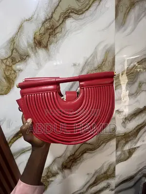 Wave/Accordion PleatedHalf-Moon Top Handle Bag"