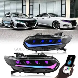 Headlights Accord 2018-2020-2021-2022 Black Ediction