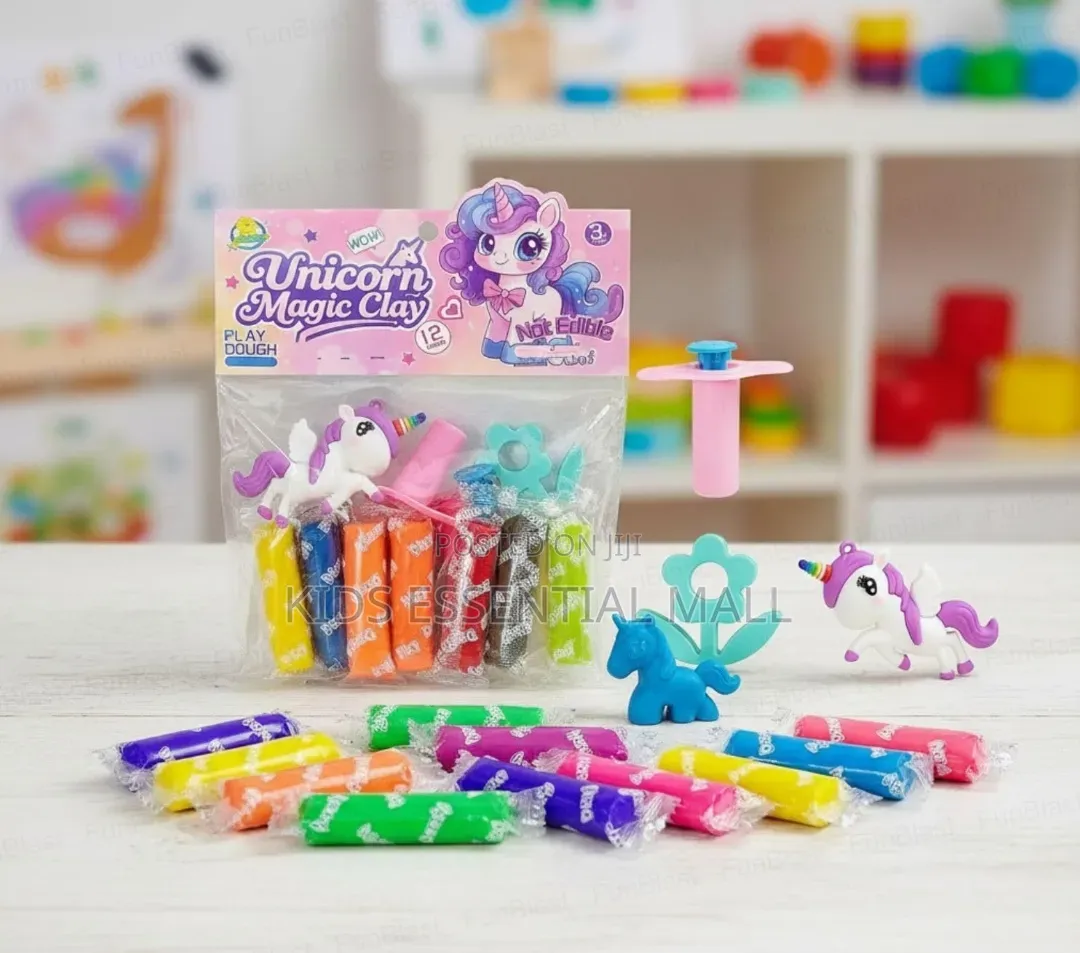 3 Pack Unicorn Clay Dough