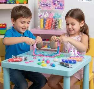 3 Pack Unicorn Clay Dough