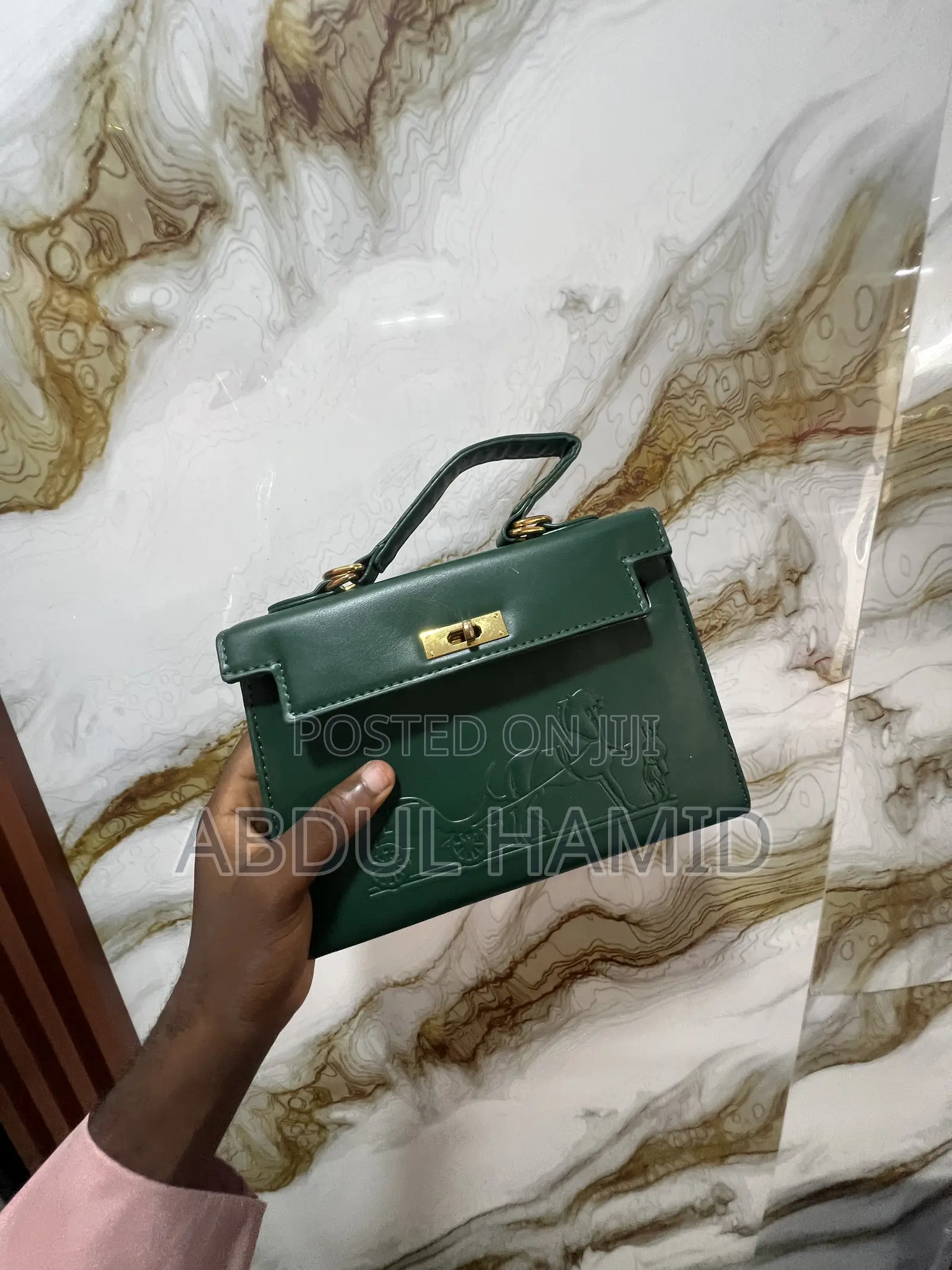 Luxury Mini Kelly Bag - Green/ Pink/Purple/Red/White - Top Handle Bag