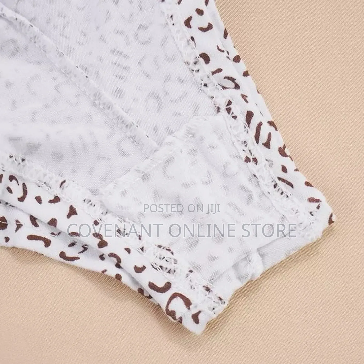 6 Pieces of Ladies Cotton Lace Panties Set- Multicolour