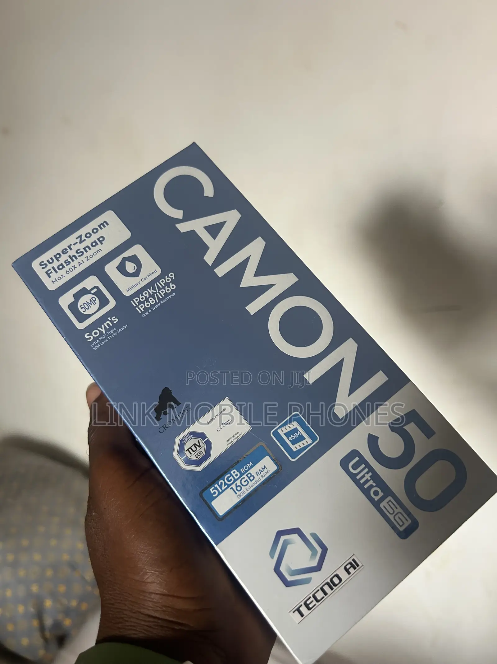 New Tecno Camon 50 Ultra 512 GB Gray