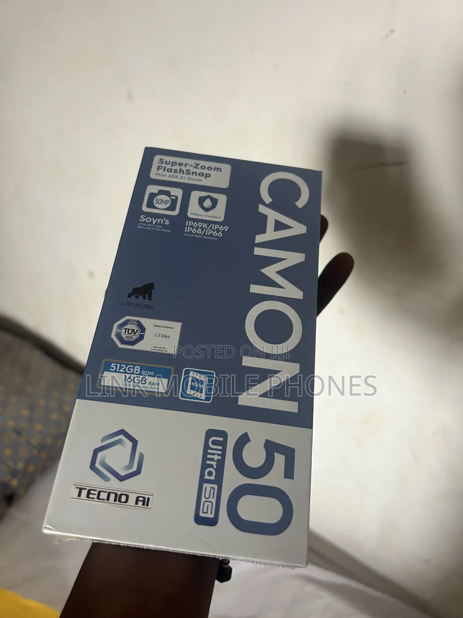 New Tecno Camon 50 Ultra 512 GB Gray