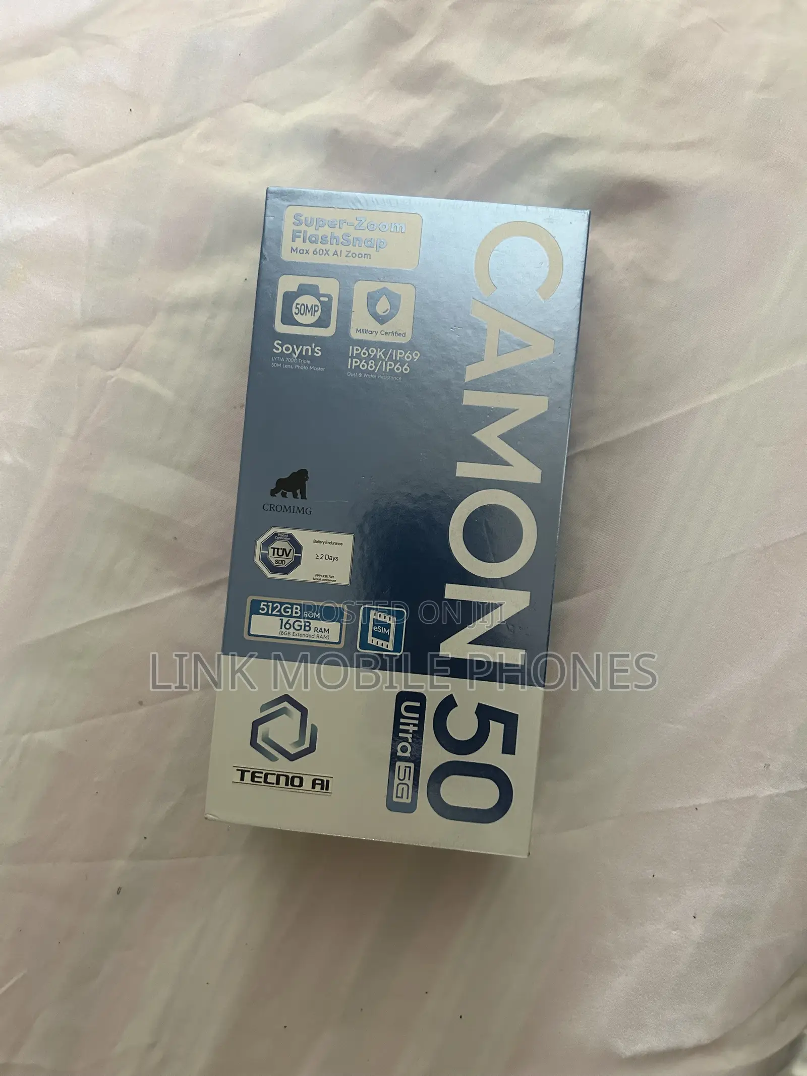 New Tecno Camon 50 Ultra 512 GB Gray