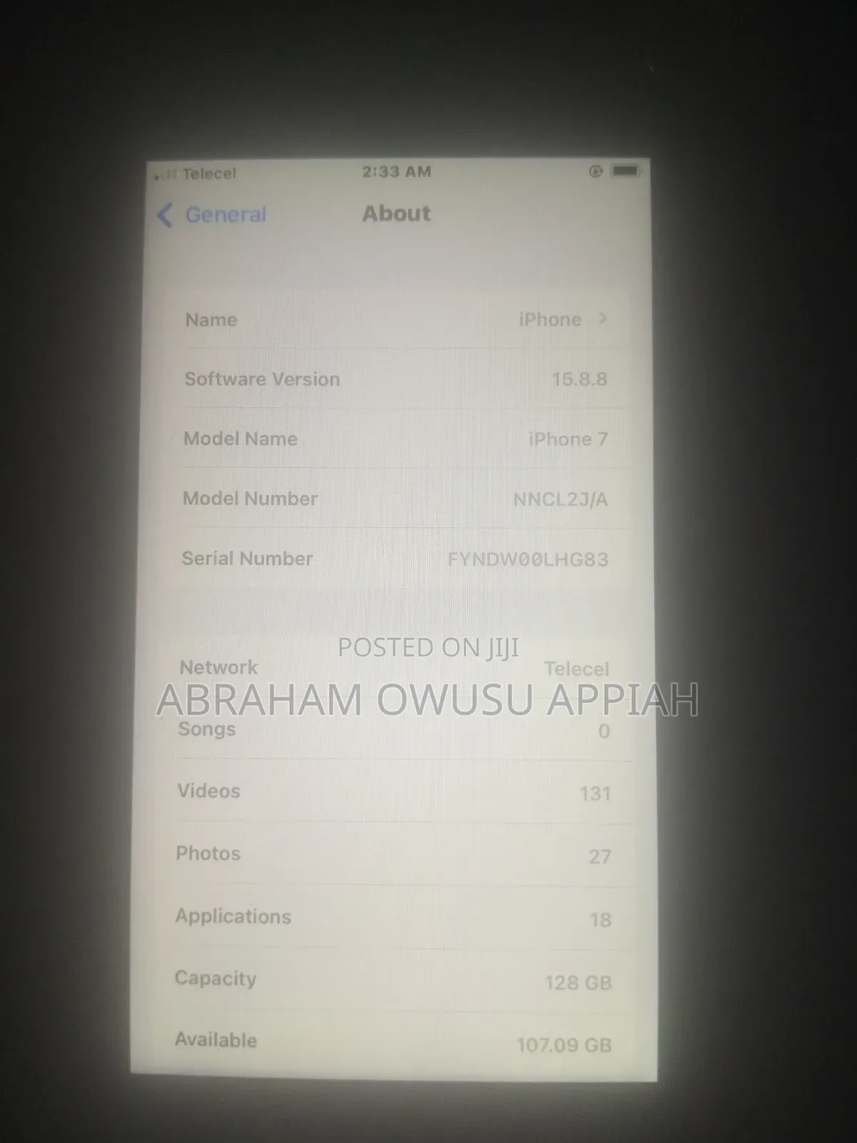 Apple iPhone 7 128 GB Gray