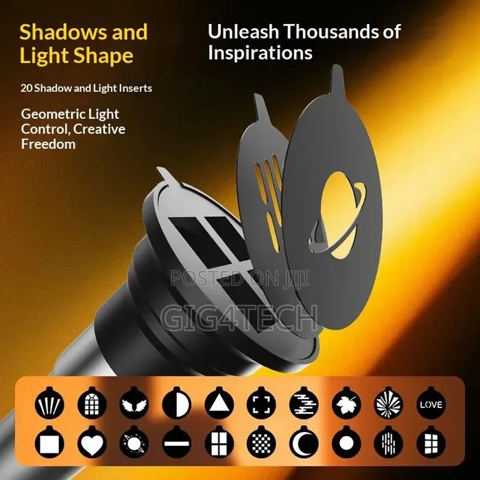 M-10 Portable Snoot Flashlight for Photography – 10W LED Spotlight