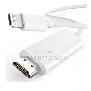 Apple MFi Certified Lightning to HDMI 6.6 Ft Cable for iPhone From Usa