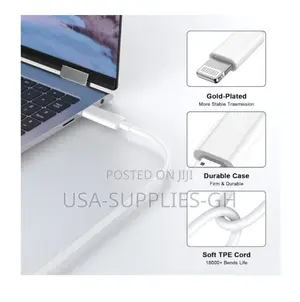 Apple MFi Certified Lightning to HDMI 6.6 Ft Cable for iPhone From Usa