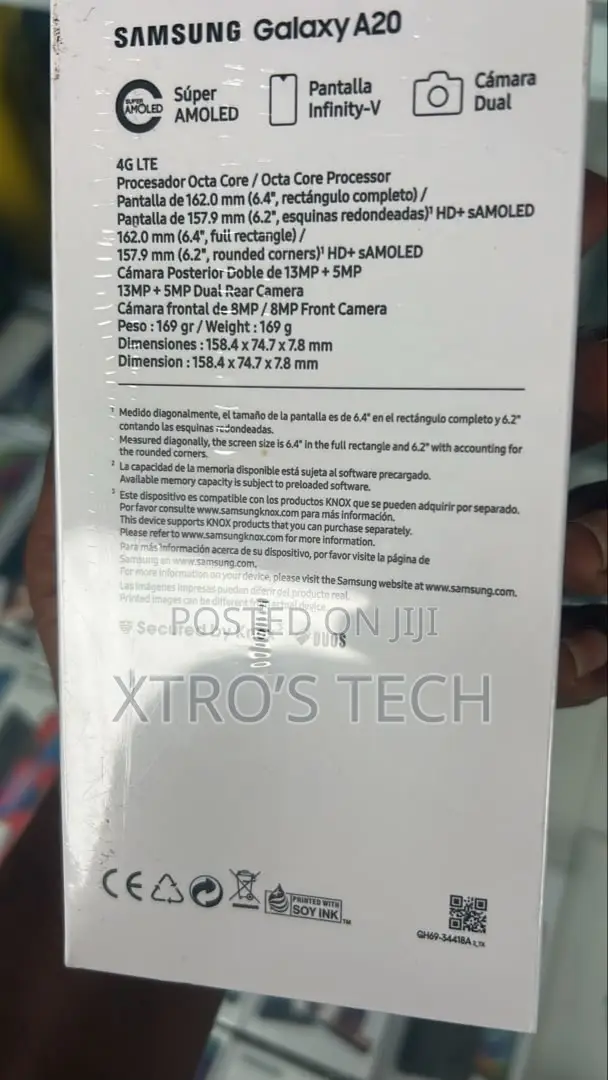New Samsung Galaxy A20 64 GB Black