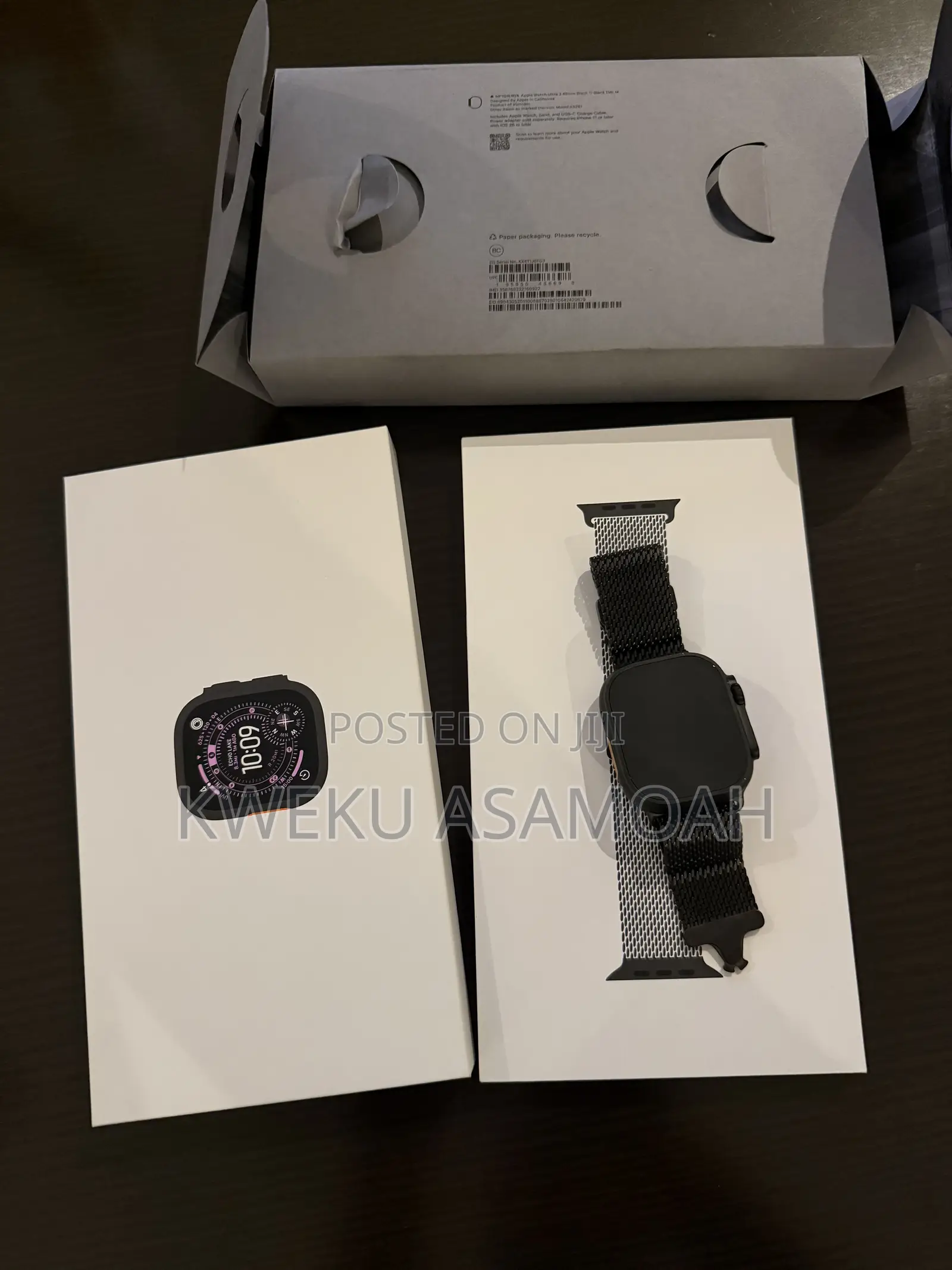 Apple Watch Ultra 3 Black Titanium Milanese