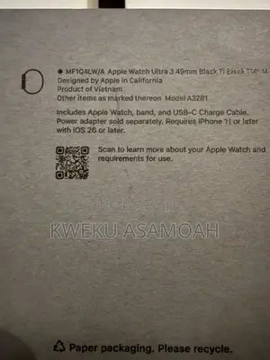 Apple Watch Ultra 3 Black Titanium Milanese