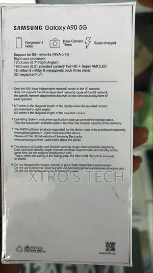 New Samsung Galaxy A90 5G 128 GB Black