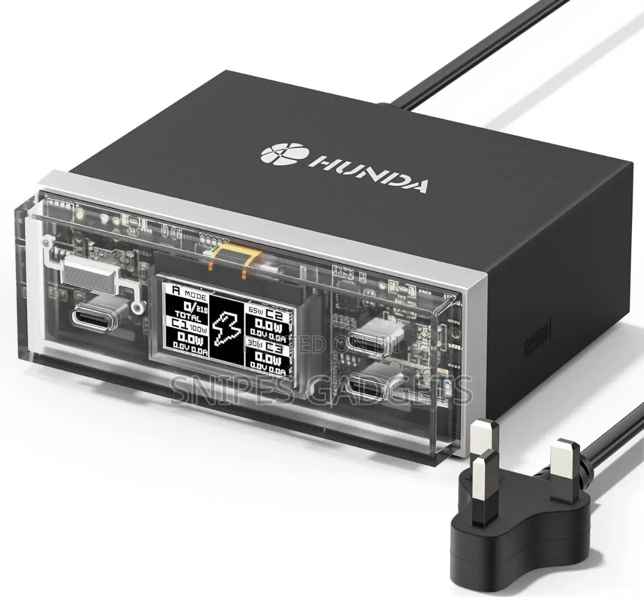 HUNDA Supercharger Station 210W 4 Ports USB C a Desktop Charging Hub