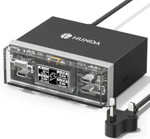 HUNDA Supercharger Station 210W 4 Ports USB C a Desktop Charging Hub