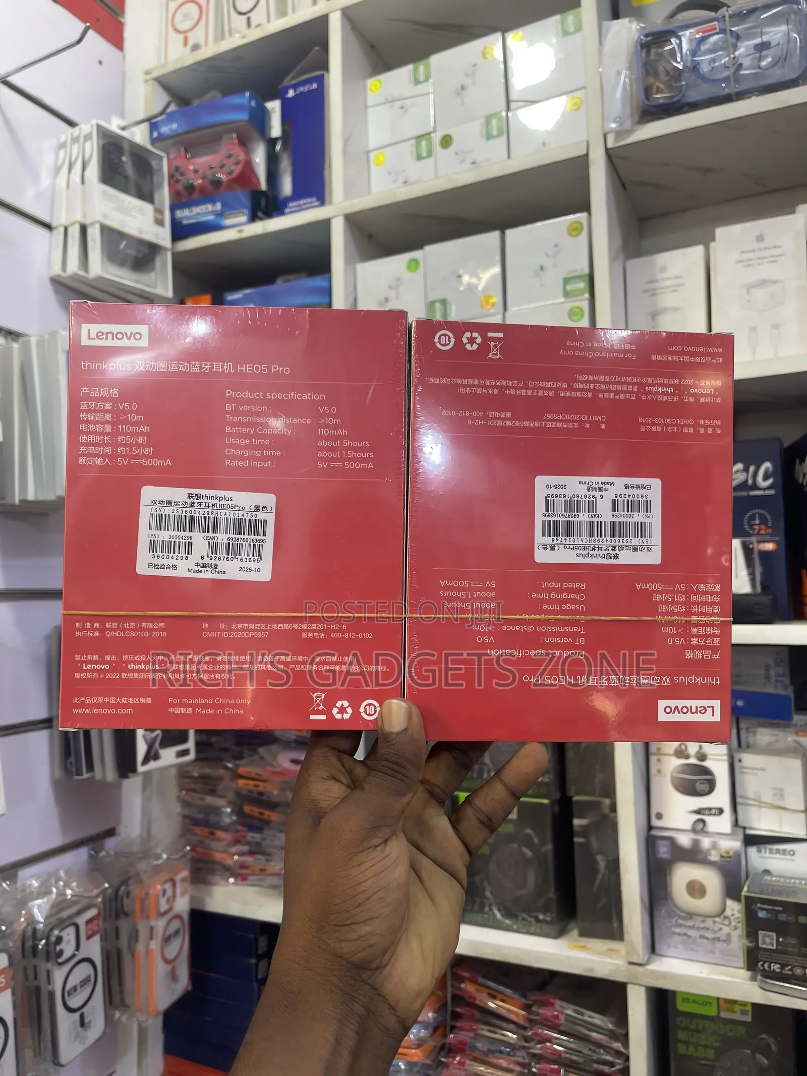 Lenovo ThinkPlus HE05 Pro Neckband Bluetooth Earphones