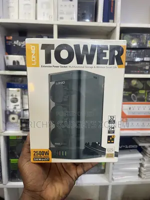 Tower Power Socket With Wireless Charging– Charging Station