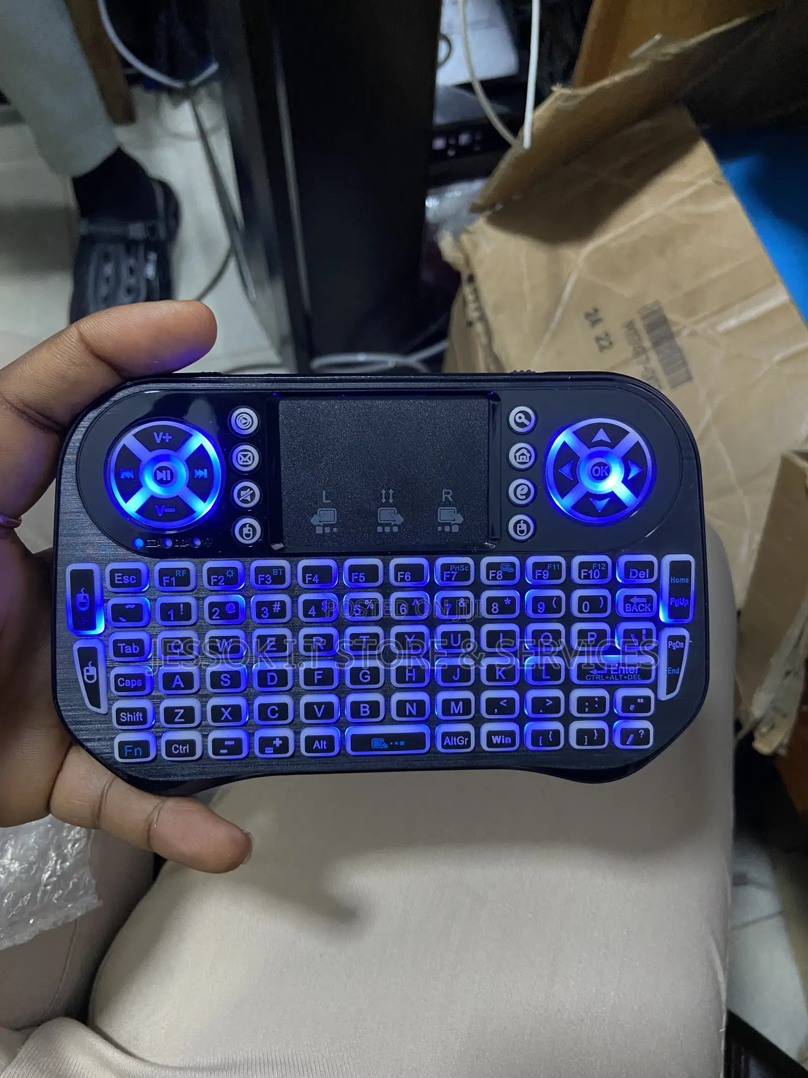 Mini RGB Keyboard and Mouse 7 Backlight Colors BT + 2.4G Wireless