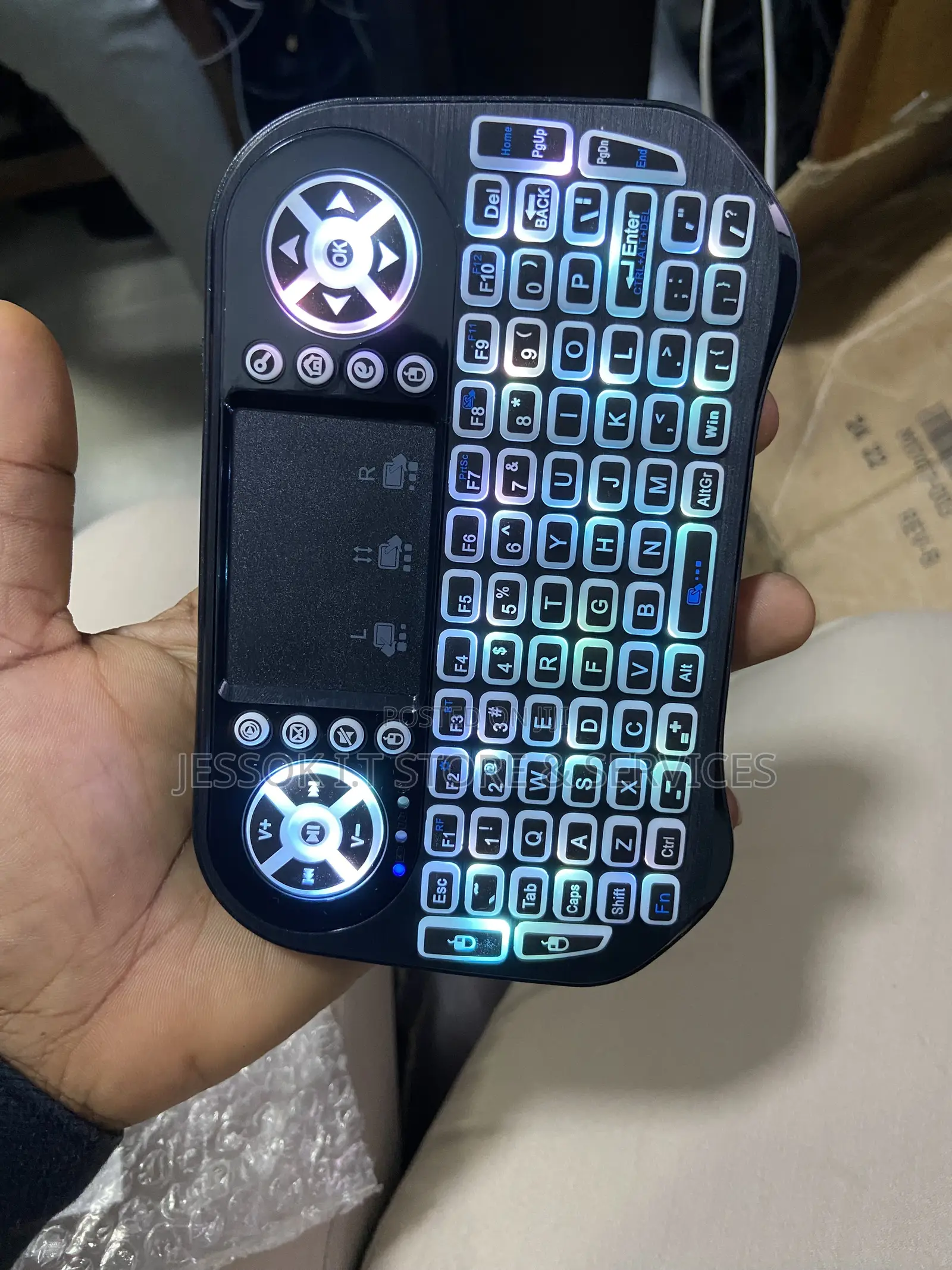 Mini RGB Keyboard and Mouse 7 Backlight Colors BT + 2.4G Wireless