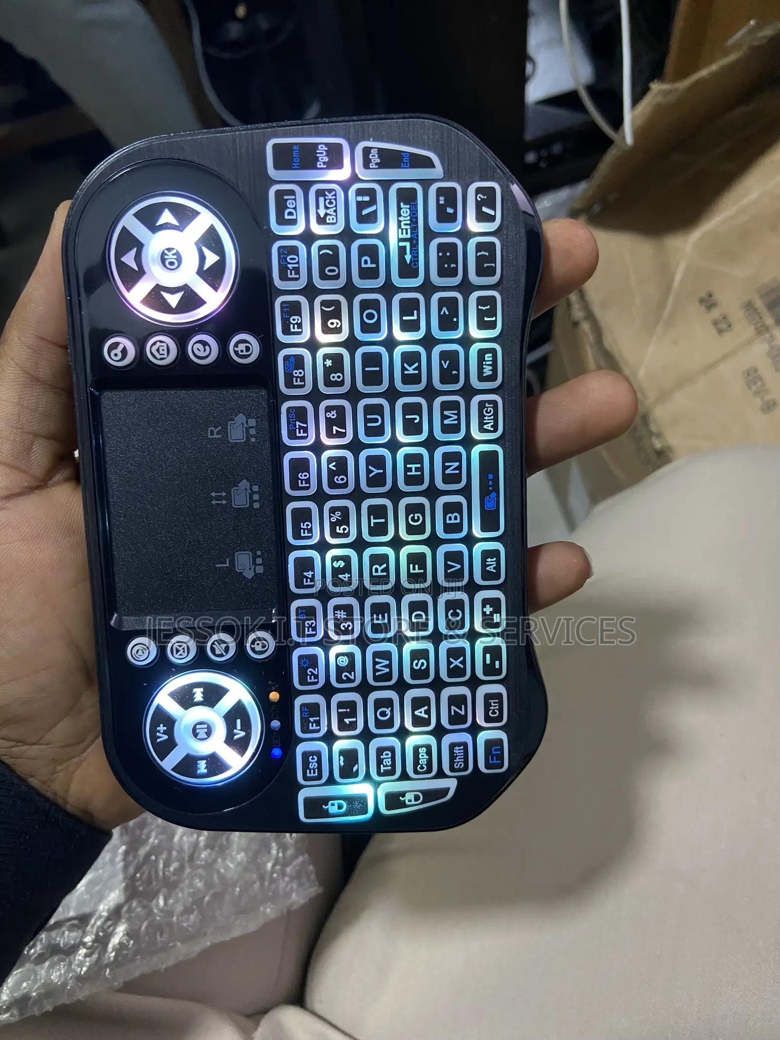 Mini RGB Keyboard and Mouse 7 Backlight Colors BT + 2.4G Wireless