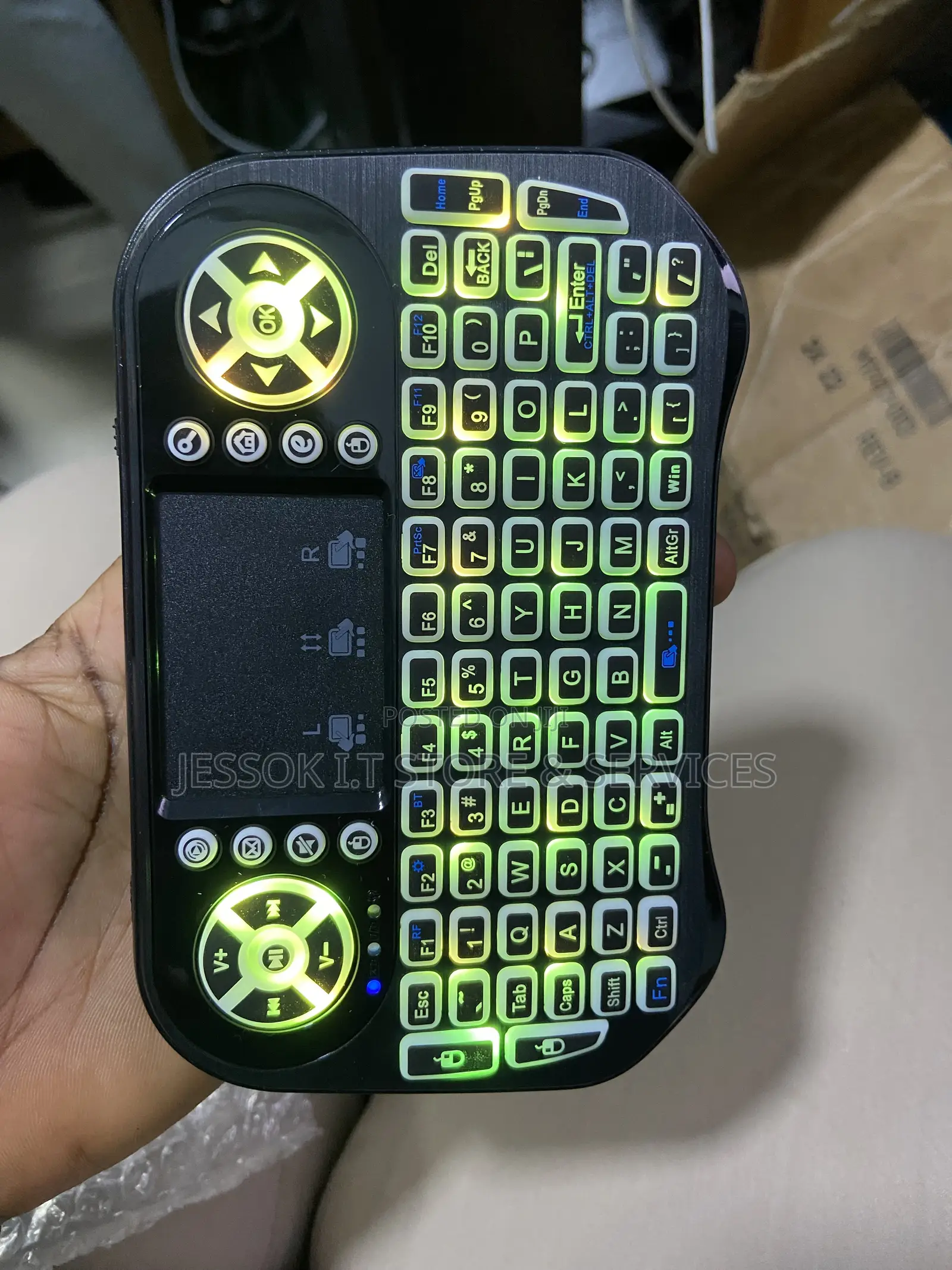 Mini RGB Keyboard and Mouse 7 Backlight Colors BT + 2.4G Wireless