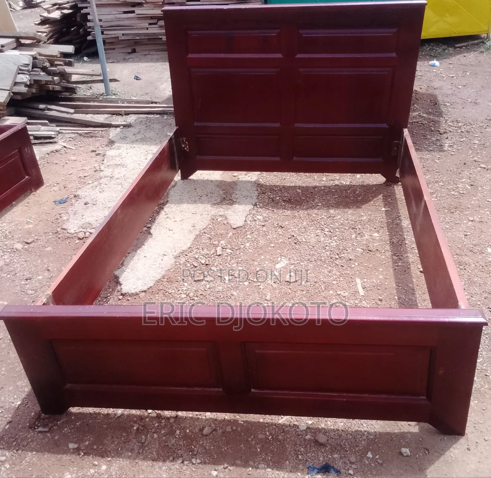 54x75 Inches Wooden Bed