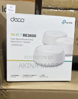 TP-Link Deco Be22 (3 Pack) Dual Band Whole Home Mesh Wifi 7 System
