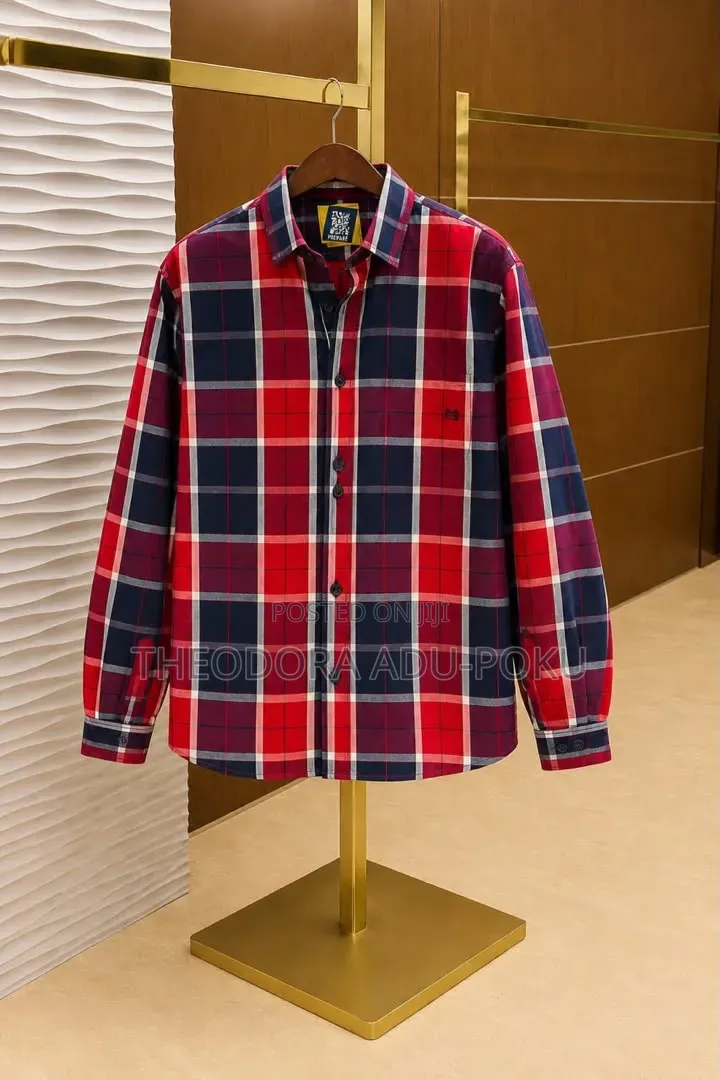 Men Check Long Sleeves Shirt