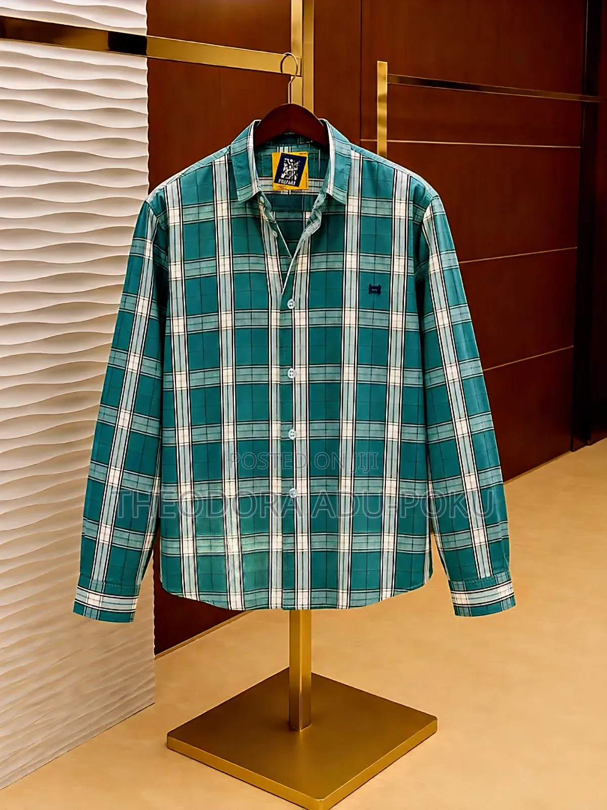 Men Check Long Sleeves Shirt