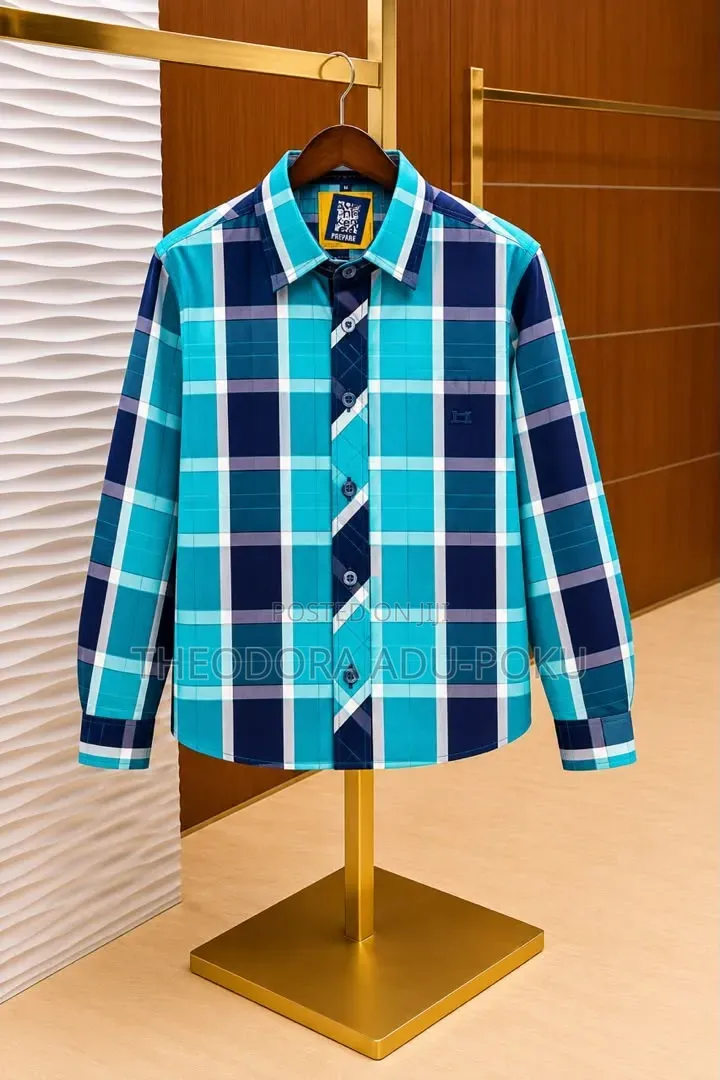 Men Check Long Sleeves Shirt