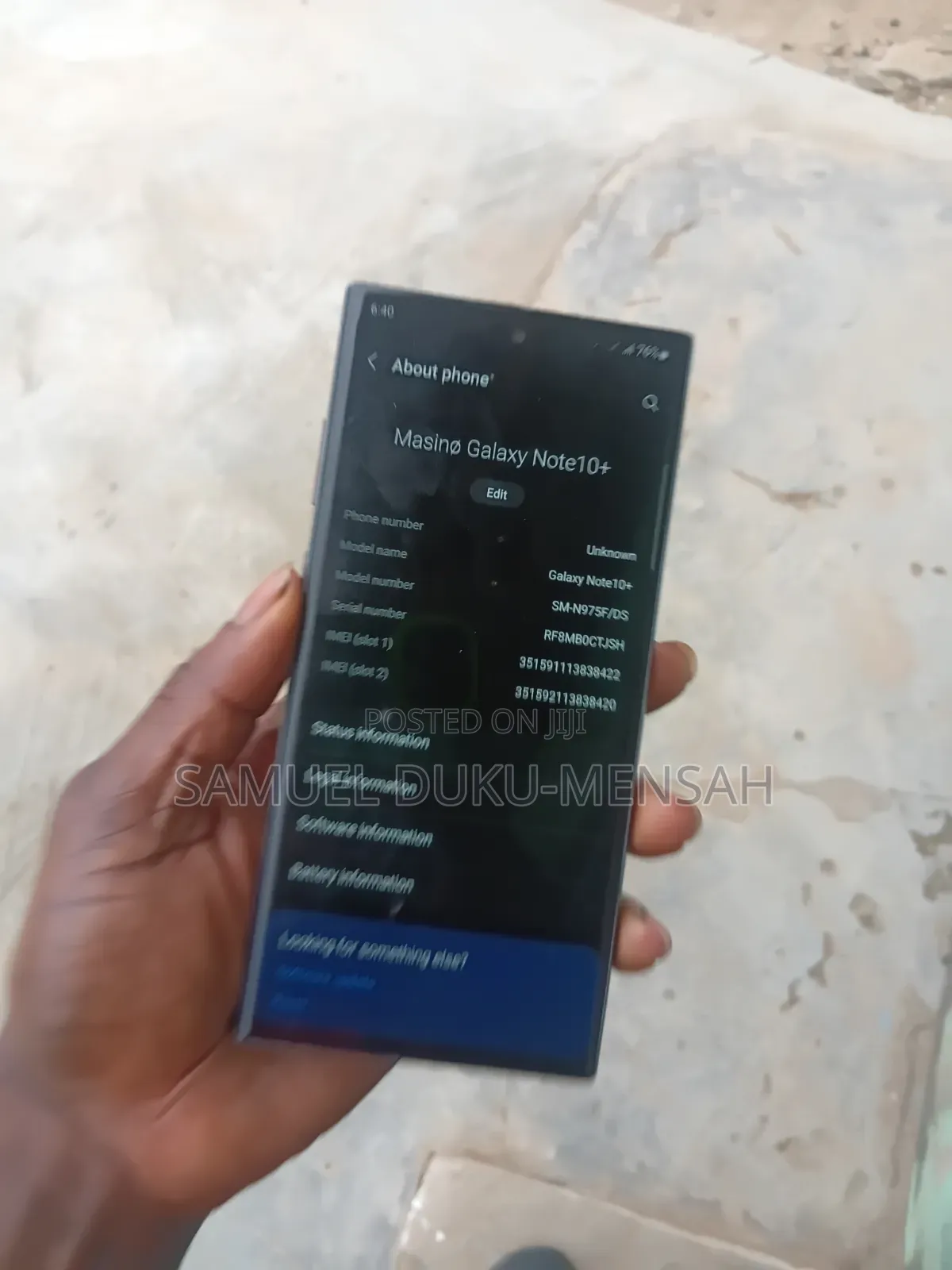 Samsung Galaxy Note 10 Plus 256 GB Silver
