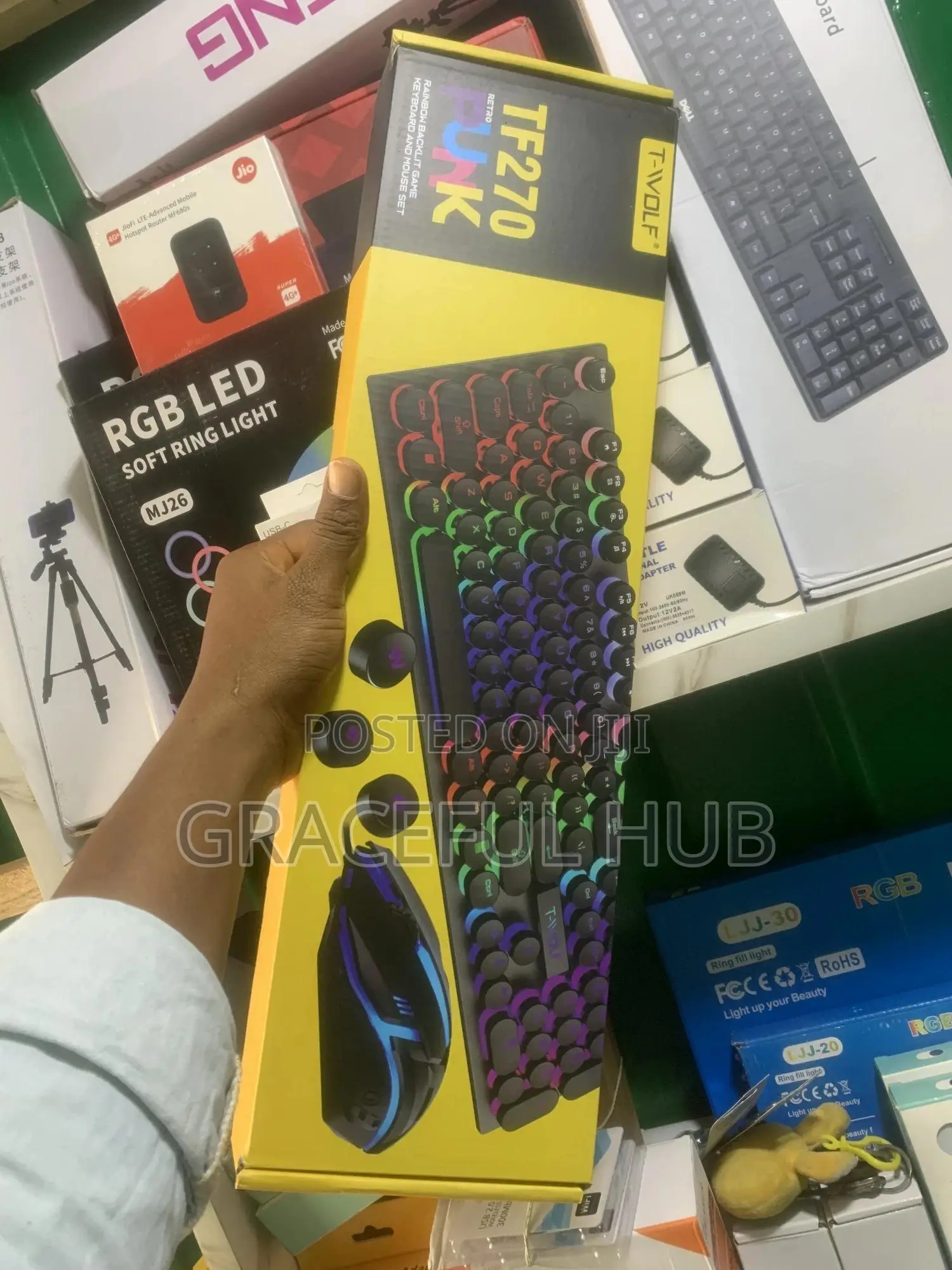 2in1 Twolf RGB Gaming Keyboard and Mouse