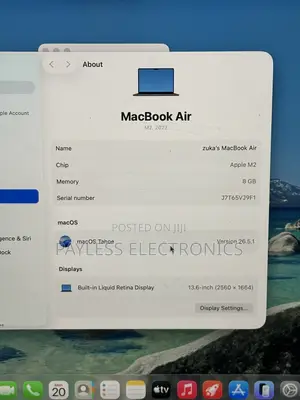 Laptop Apple MacBook Air 2022 M2 8GB Apple M2 SSD 256GB