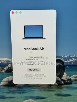 Laptop Apple MacBook Air 2022 M2 8GB Apple M2 SSD 256GB