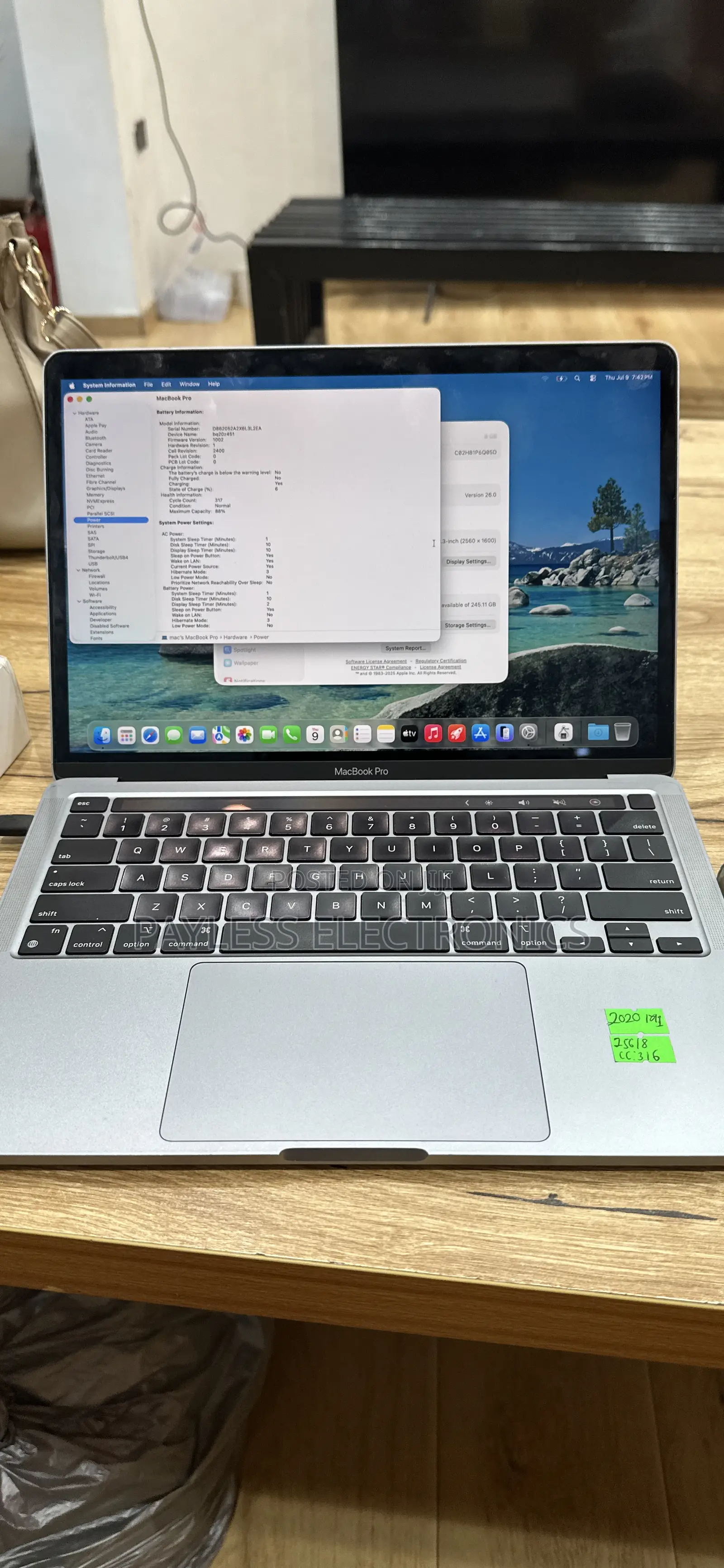 Laptop Apple MacBook Pro 2020 M1 8GB Apple M1 SSD 256GB