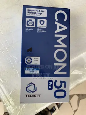 New Tecno Camon 50 Pro 256 GB Blue