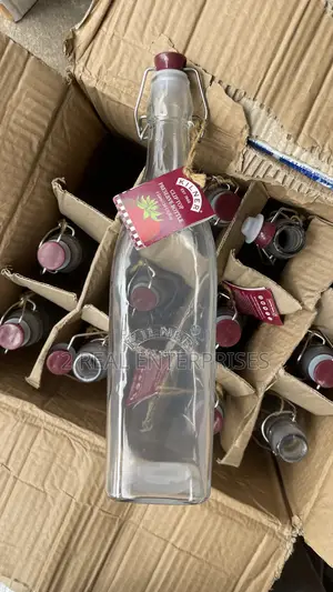 Genuine Kilner Flip Top Glass Preserve Bottles 1L 12pcs