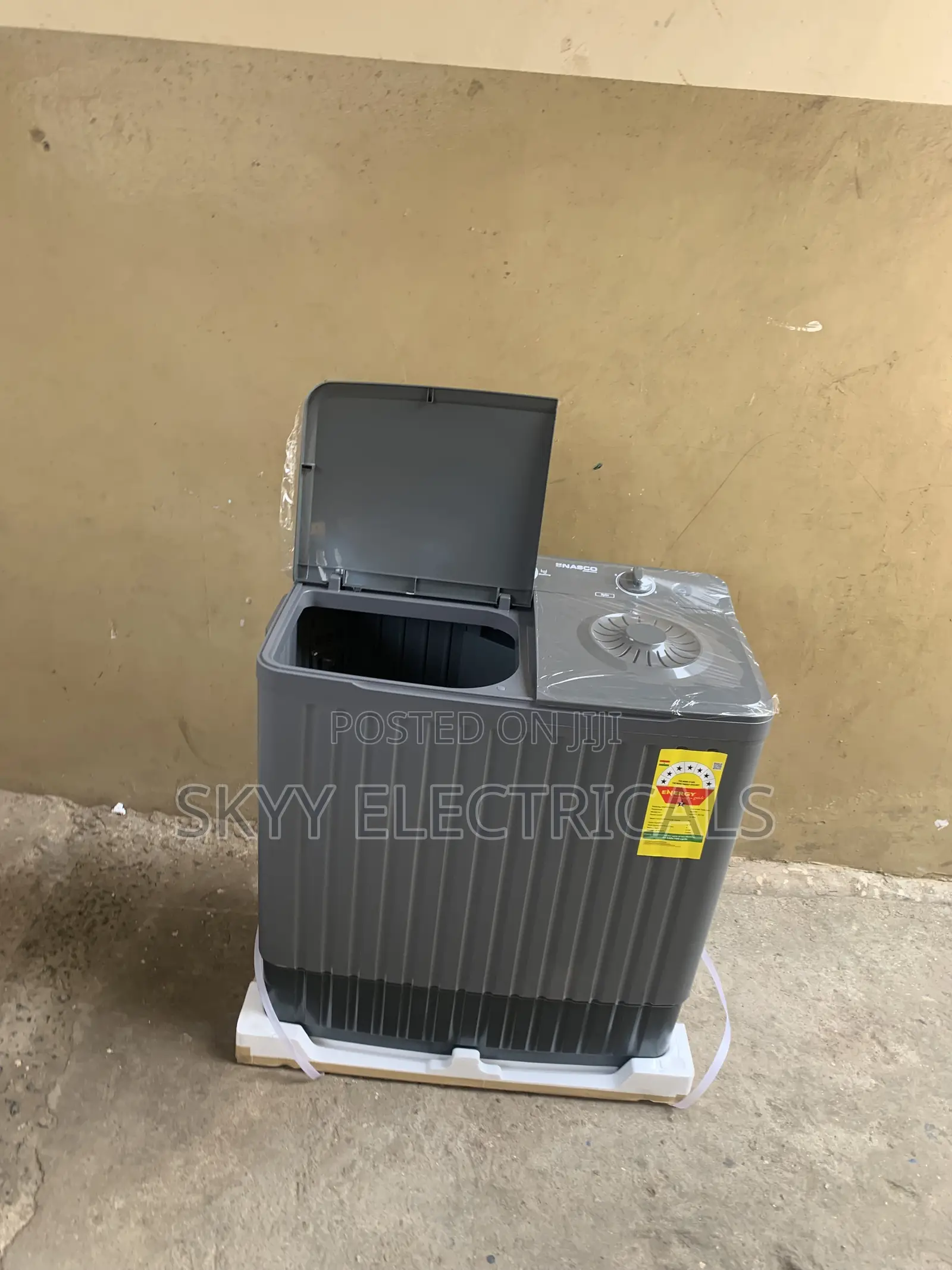 Top Load WashingMachine SemiAutomatic Nasco 8kg TwinTub