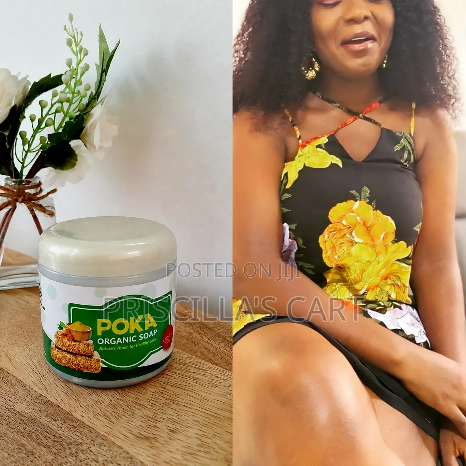 Poka Organic Glow Soap 500ml ( Treats Skin Blemishes, Dark Spots Etc)