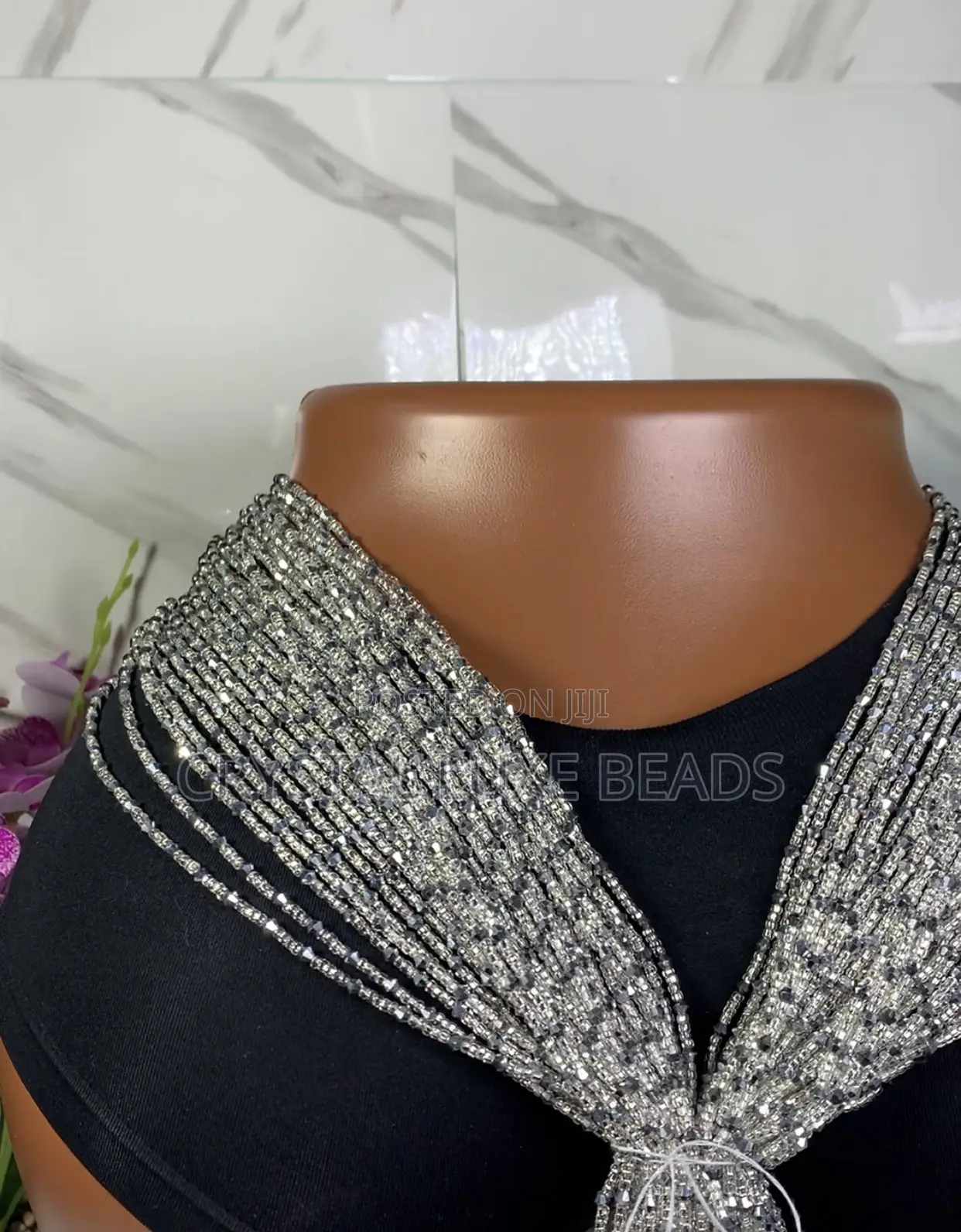 Sliver Tiny Crystal Waist Beads