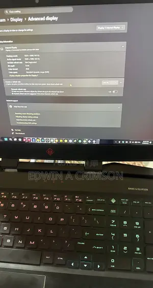 Laptop HP Omen 15 8GB Intel Core i7 HDD+SSD 256GB