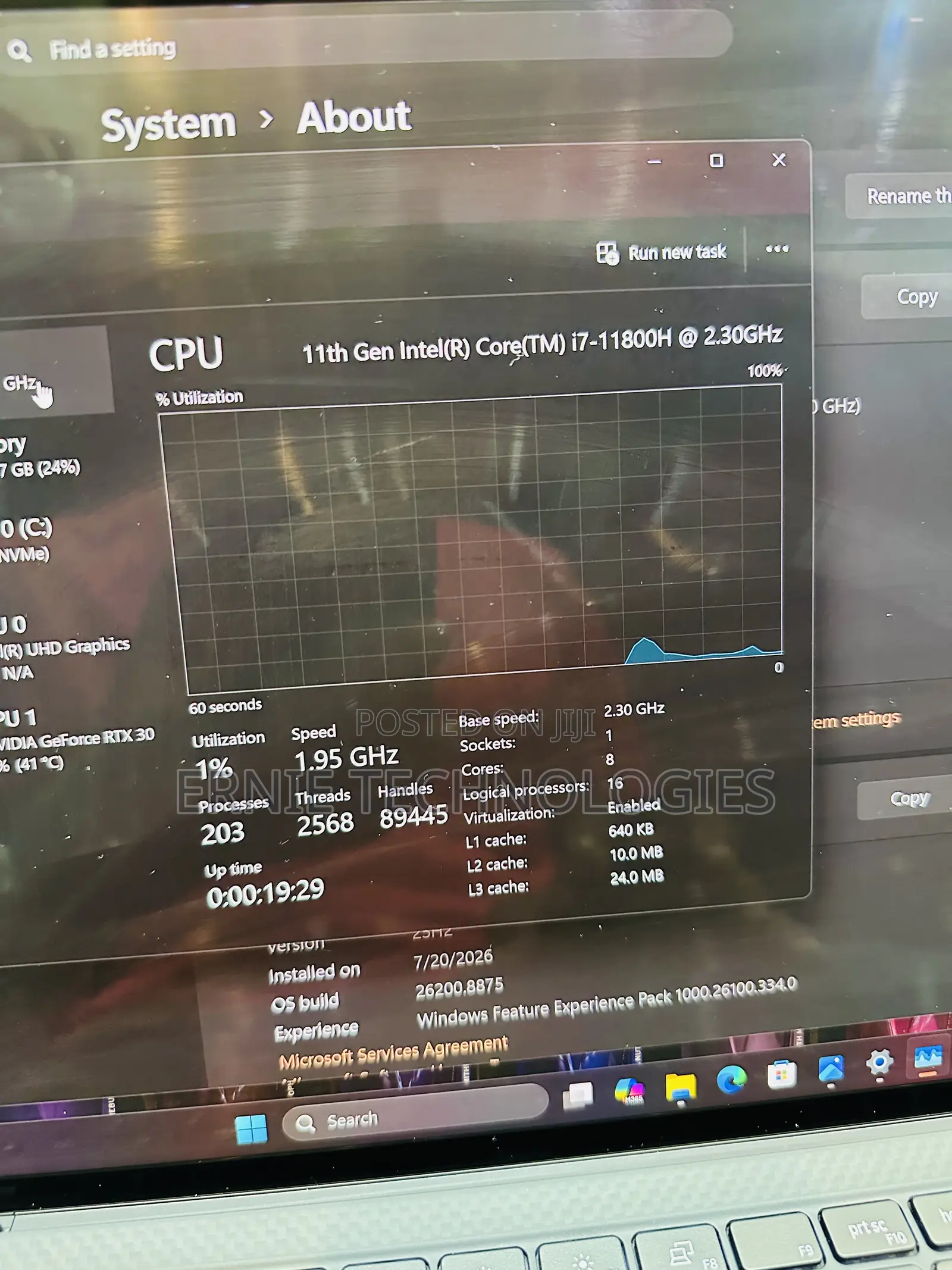 Laptop Dell XPS 15 9510 32GB Intel Core i7 SSD 512GB