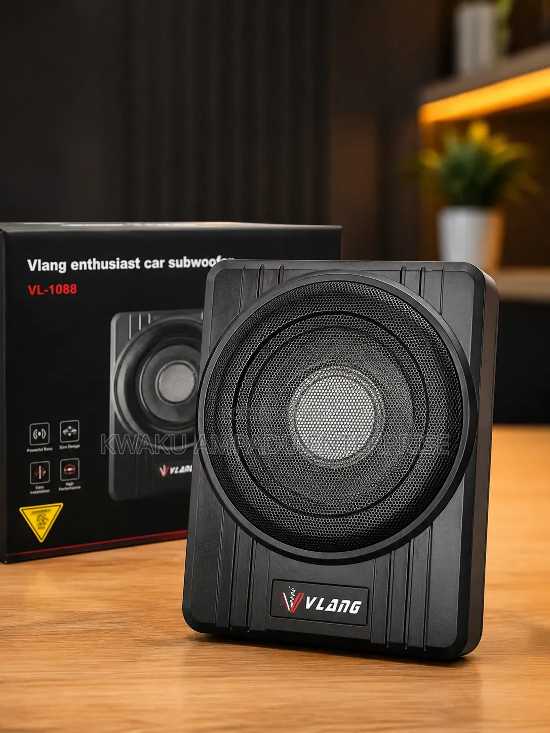 VLANG 2000W Under-Seat Car Subwoofer – Powerful Bass Speaker