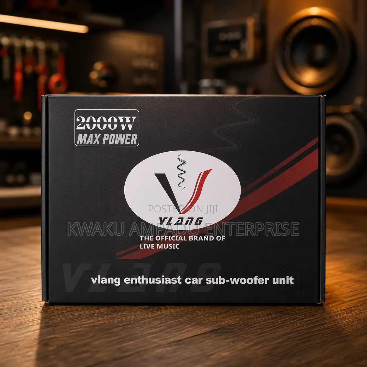 VLANG 2000W Under-Seat Car Subwoofer – Powerful Bass Speaker