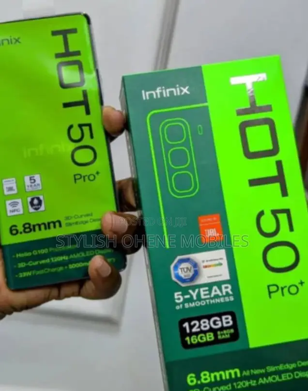 New Infinix Hot 50 Pro+ 4G 256 GB Black